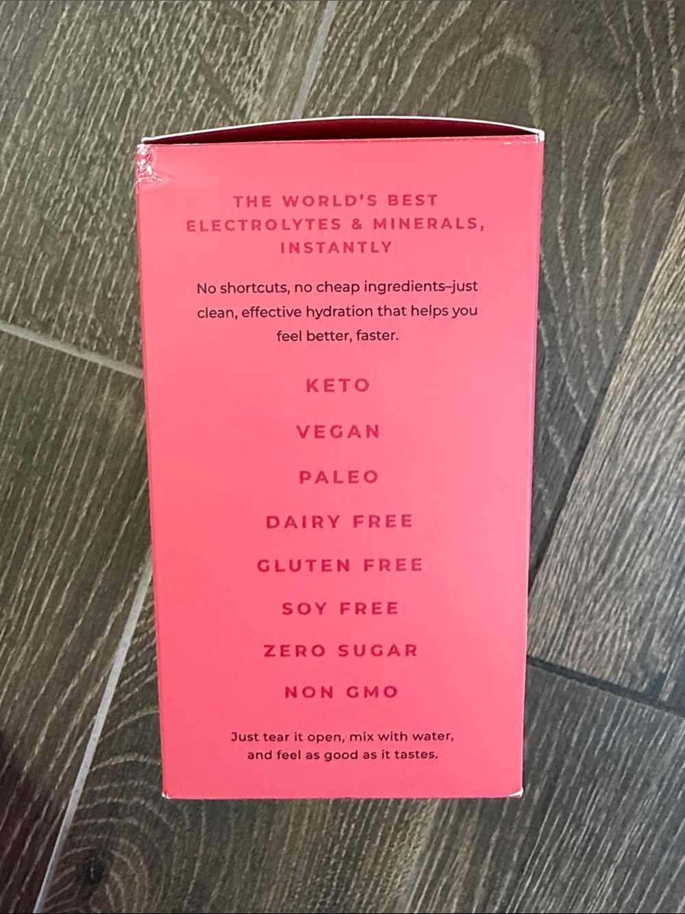 Instant Hydration Raspberry Electrolyte Powder Drink Packets - Picture 8 of 9